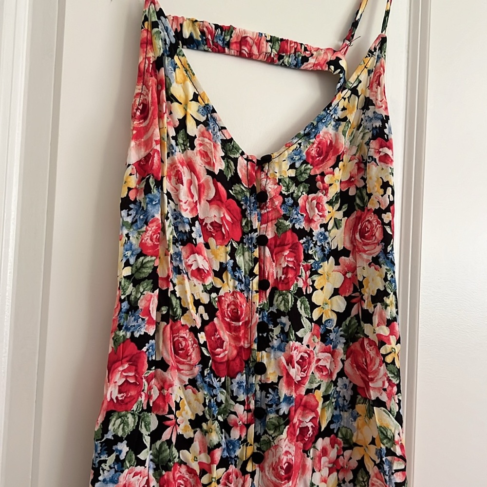 Floral Backless Dress